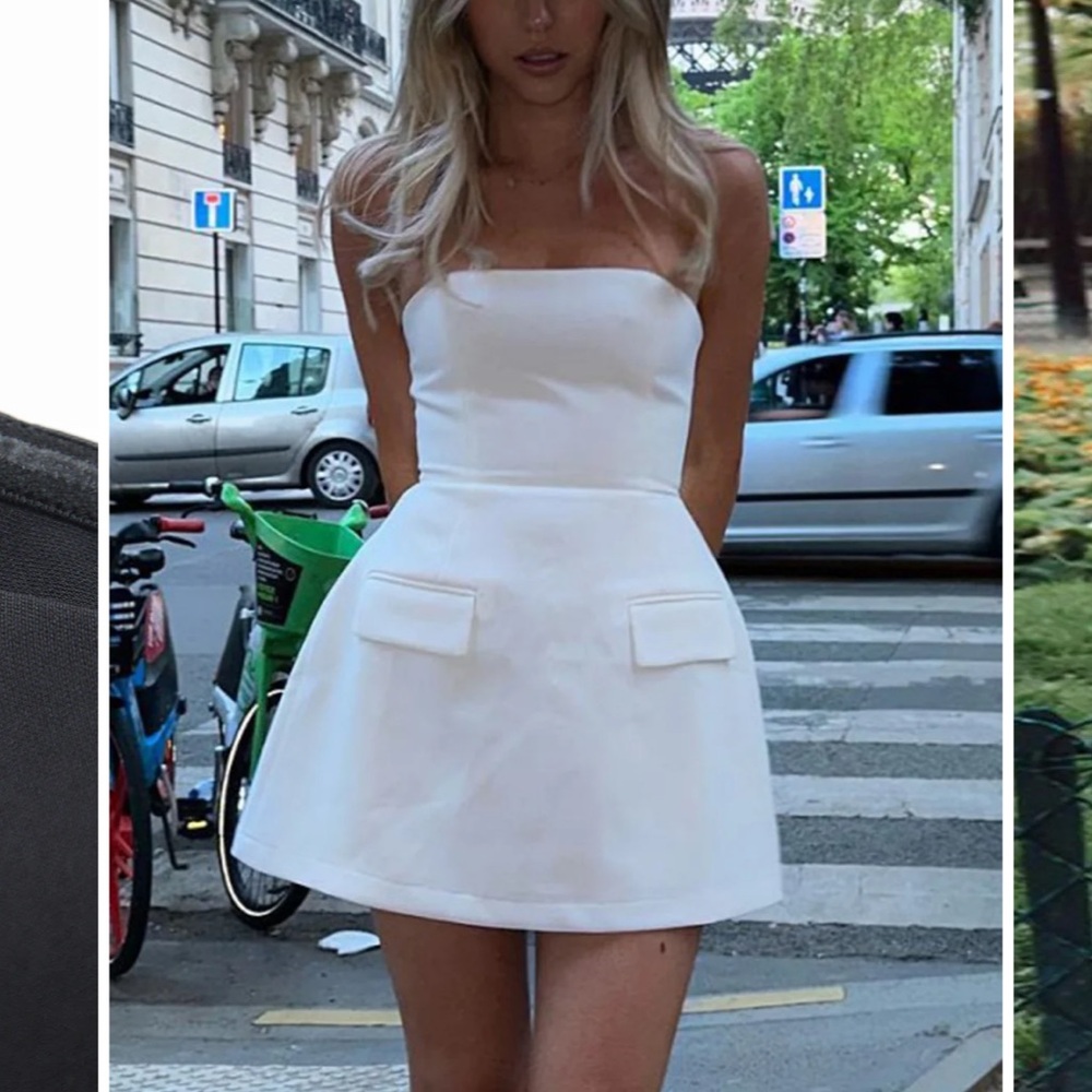 Solid Tube Mini Dress
